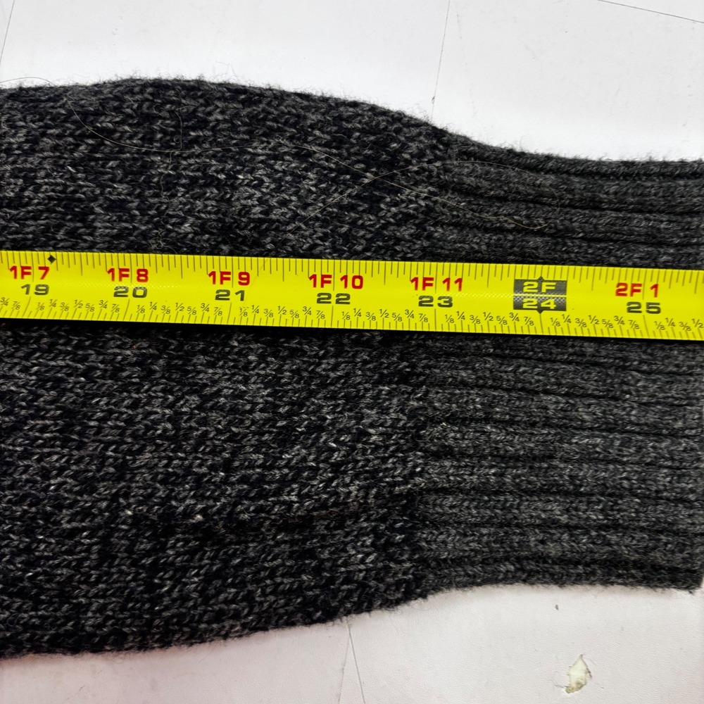 Banana Republic Mens XL V-Neck Sweater Gray Marl Knit Ribbed Trim Pullover - Picture 8 of 9